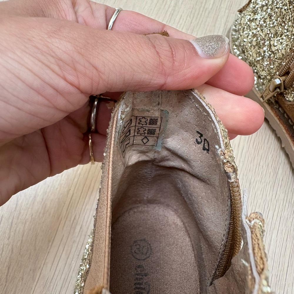 Childrenchic Brown & Gold Chelsea Boots, Size 30 - Picture 5 of 5